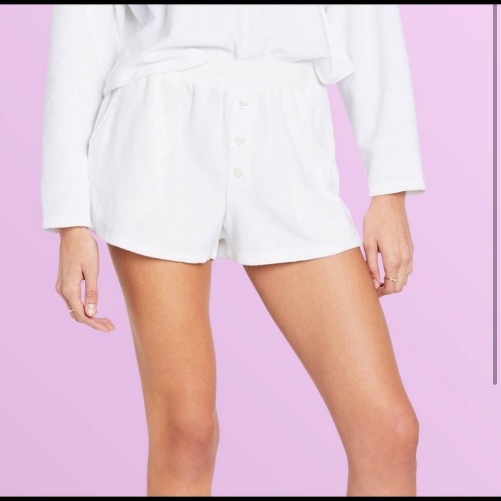 Stoney Clover x Target white Terry cloth shorts L
